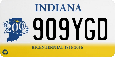 IN license plate 909YGD