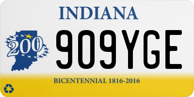 IN license plate 909YGE