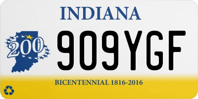 IN license plate 909YGF