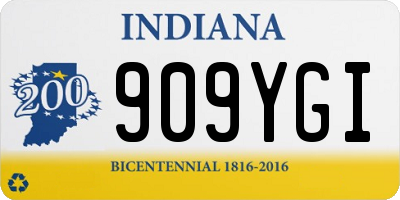 IN license plate 909YGI