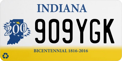 IN license plate 909YGK