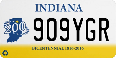IN license plate 909YGR