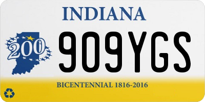 IN license plate 909YGS