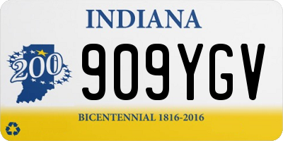 IN license plate 909YGV