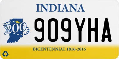 IN license plate 909YHA
