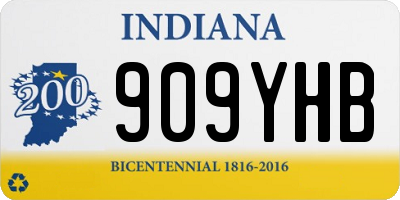 IN license plate 909YHB