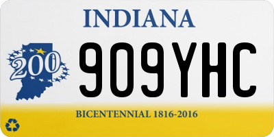 IN license plate 909YHC
