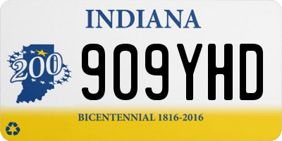 IN license plate 909YHD