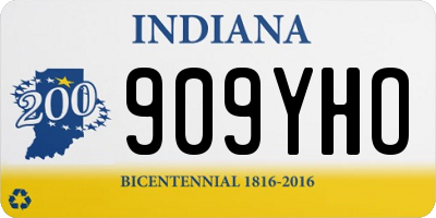 IN license plate 909YHO