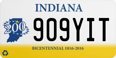 IN license plate 909YIT