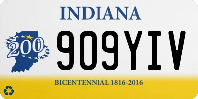 IN license plate 909YIV