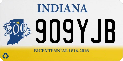 IN license plate 909YJB
