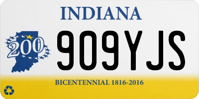 IN license plate 909YJS
