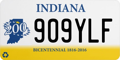 IN license plate 909YLF
