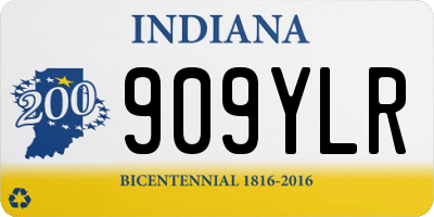 IN license plate 909YLR