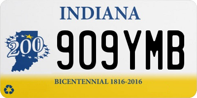 IN license plate 909YMB