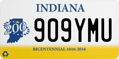 IN license plate 909YMU