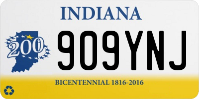 IN license plate 909YNJ