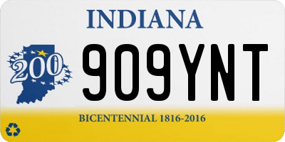 IN license plate 909YNT
