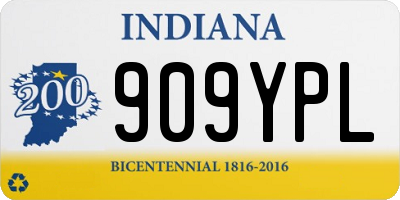 IN license plate 909YPL