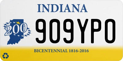 IN license plate 909YPO