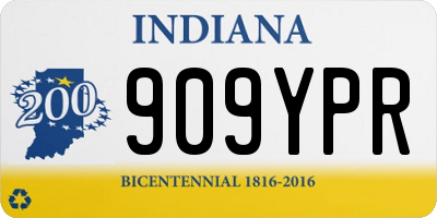 IN license plate 909YPR