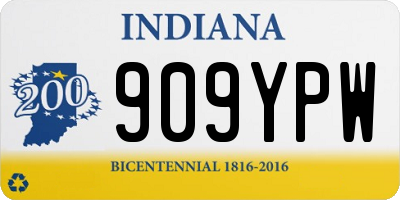 IN license plate 909YPW