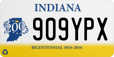 IN license plate 909YPX