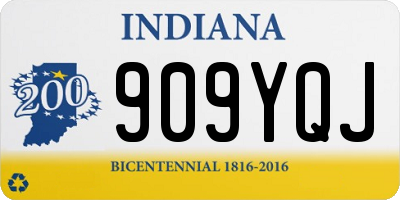 IN license plate 909YQJ