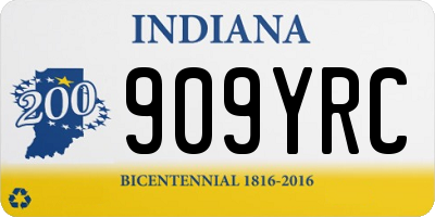IN license plate 909YRC