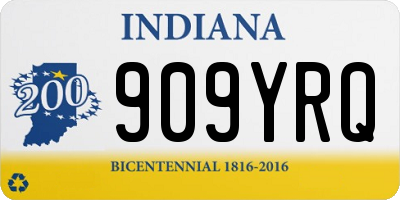 IN license plate 909YRQ