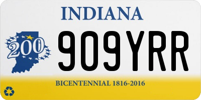 IN license plate 909YRR