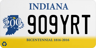 IN license plate 909YRT