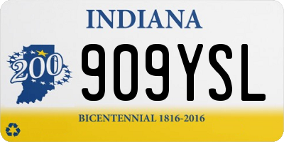 IN license plate 909YSL