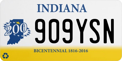IN license plate 909YSN