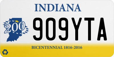 IN license plate 909YTA