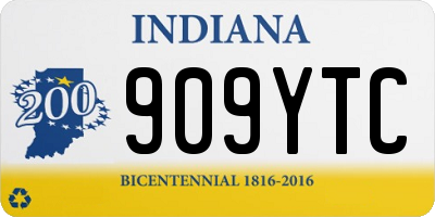 IN license plate 909YTC