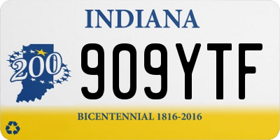 IN license plate 909YTF