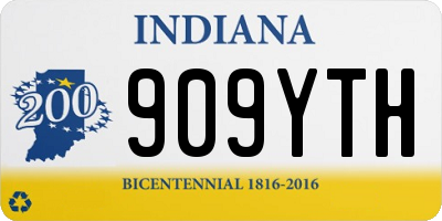 IN license plate 909YTH