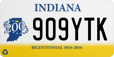 IN license plate 909YTK