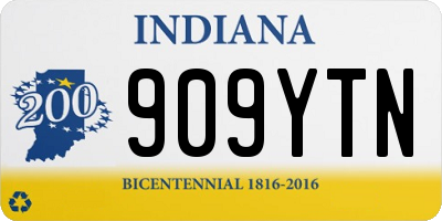 IN license plate 909YTN