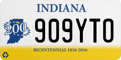 IN license plate 909YTO