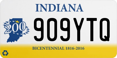 IN license plate 909YTQ