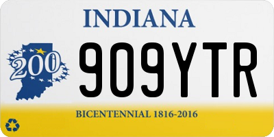 IN license plate 909YTR