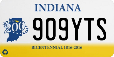 IN license plate 909YTS
