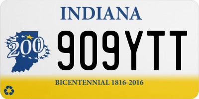 IN license plate 909YTT