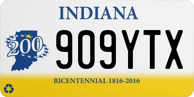 IN license plate 909YTX