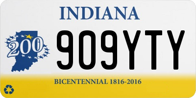 IN license plate 909YTY