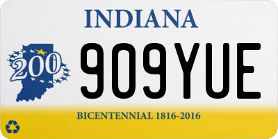IN license plate 909YUE