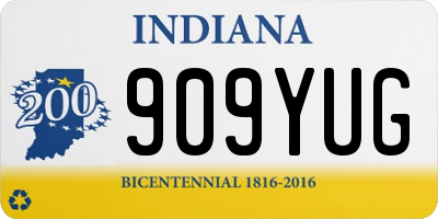 IN license plate 909YUG